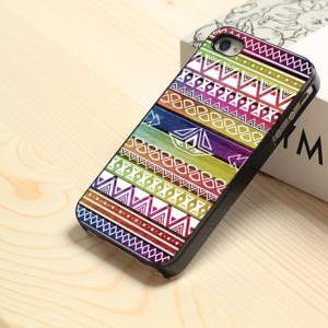 Aztec Wood - Custom Black Case For Iphone 5 / 5s -..
