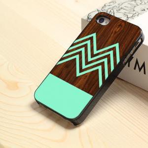 Cool Chevron Wood M - Custom Black Case For Iphone..
